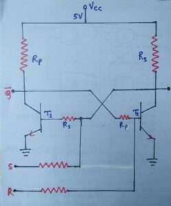 Transistor latch ( flip flop )