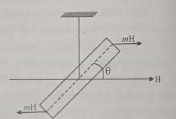 निर्देश रेखा के परितः चुम्बक का दोलन